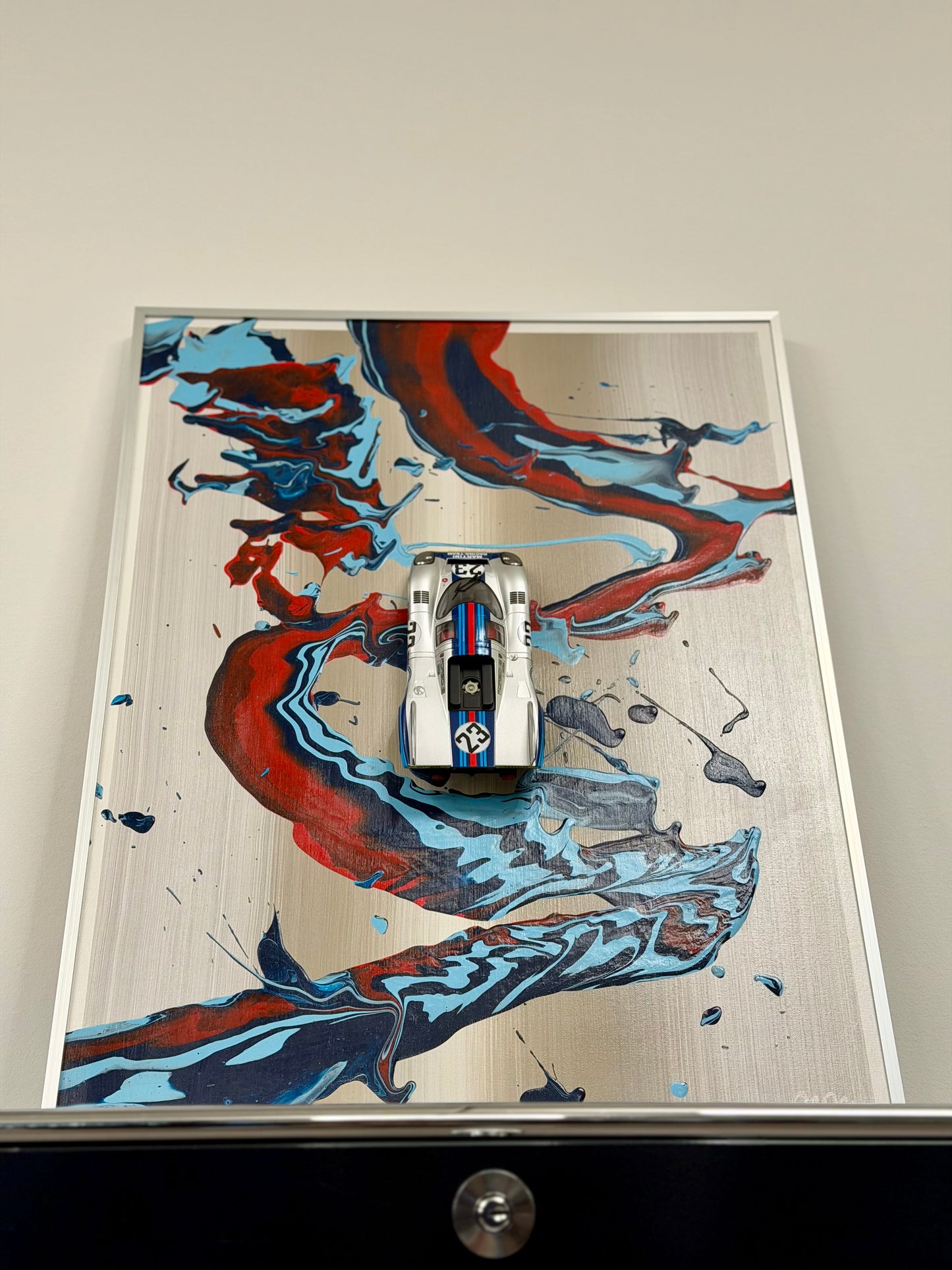 ArtCar Porsche 917K Martini 60cmx80cm