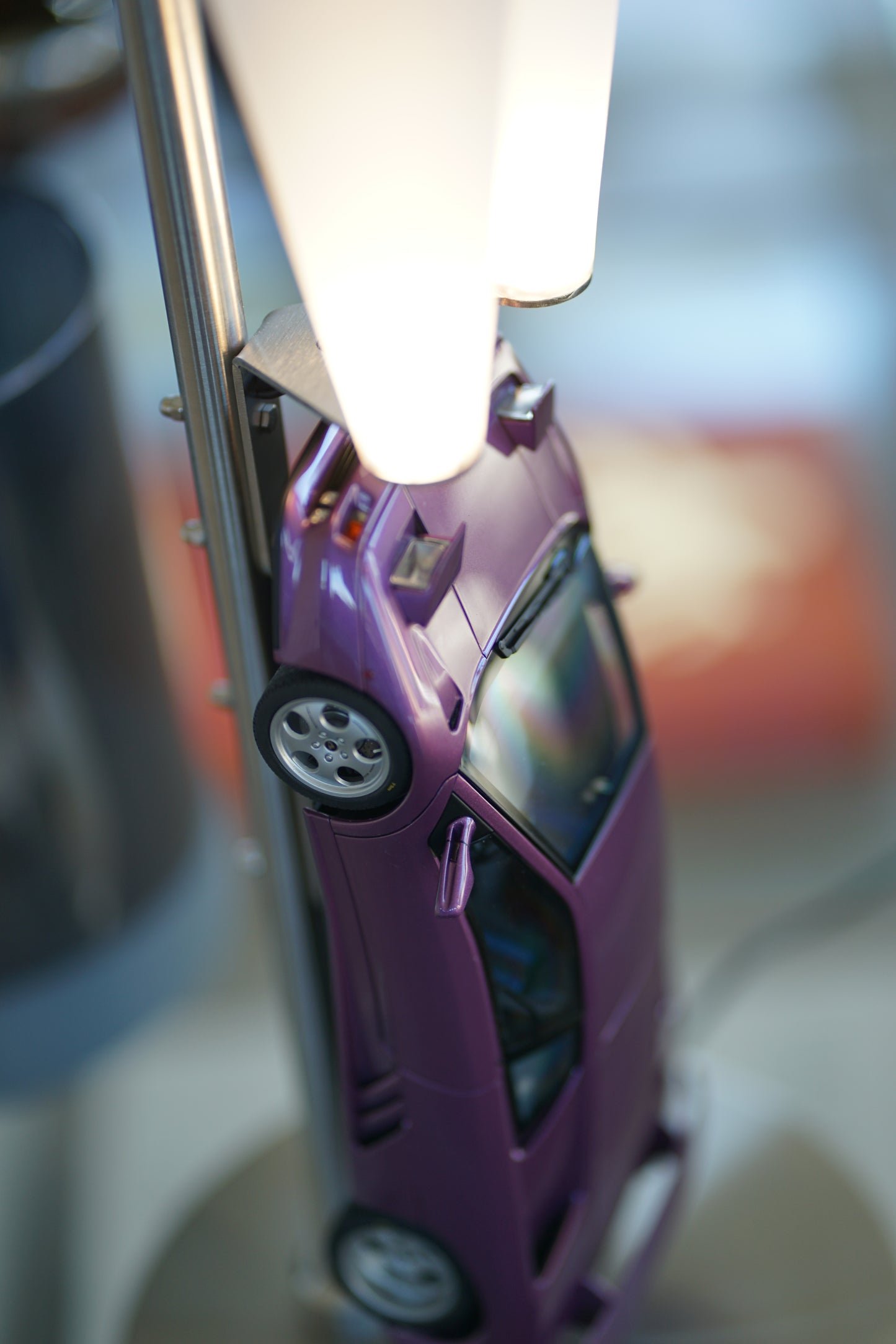 ArtCar-Lampe Lamborghini Diablo Viola - SIGNATURE LABEL