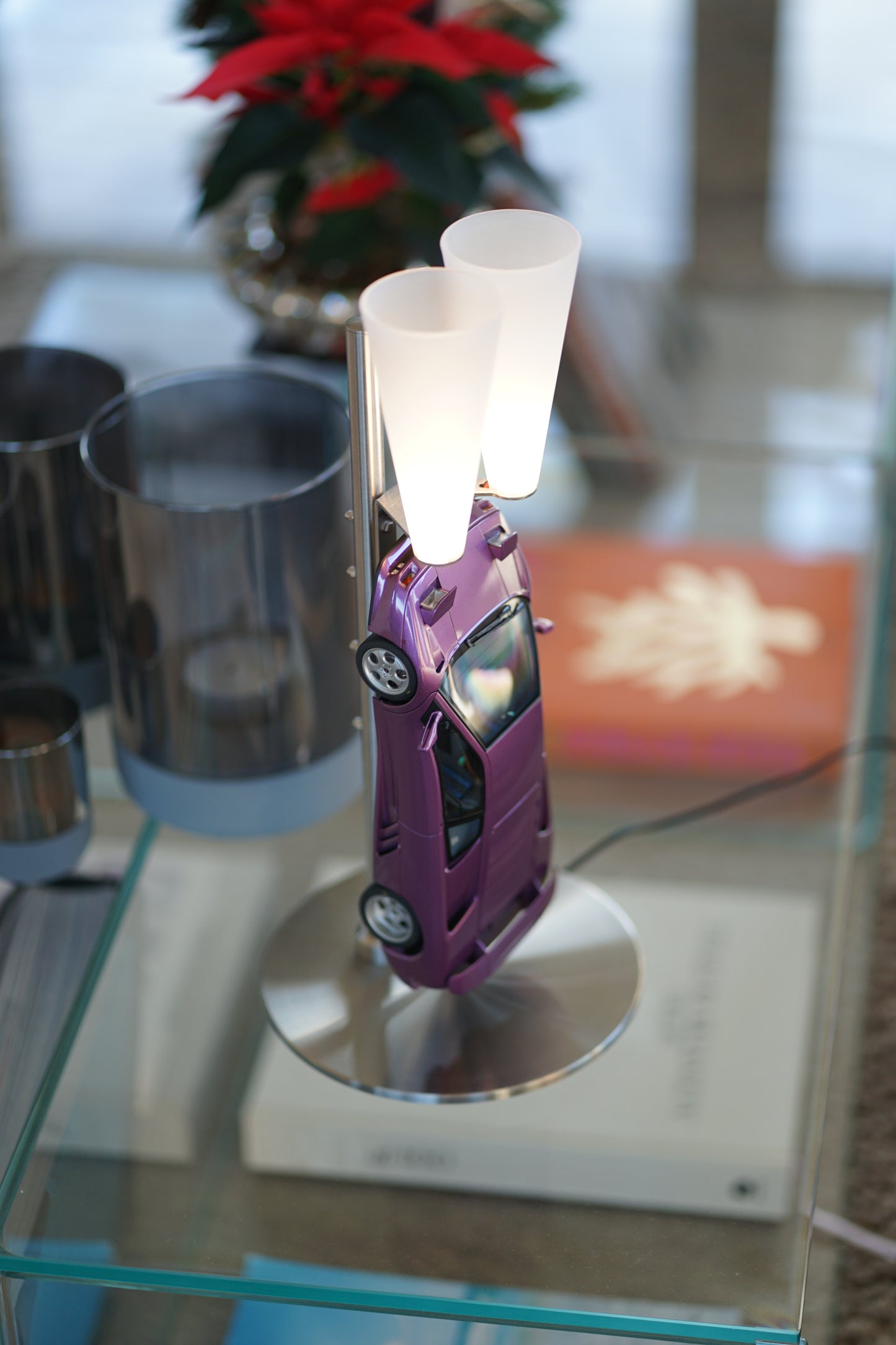 ArtCar-Lampe Lamborghini Diablo Viola - SIGNATURE LABEL