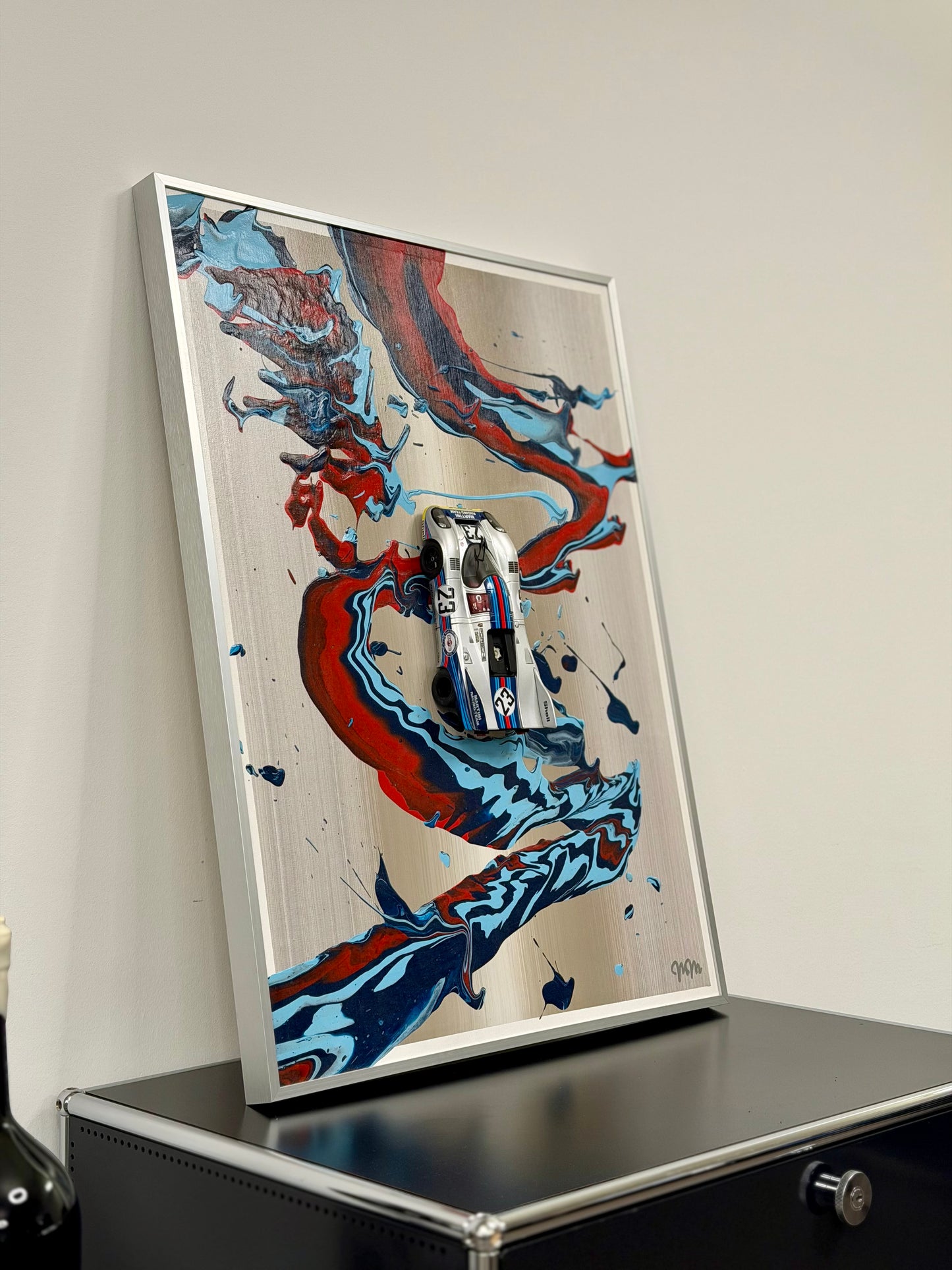 ArtCar Porsche 917K Martini 60cmx80cm