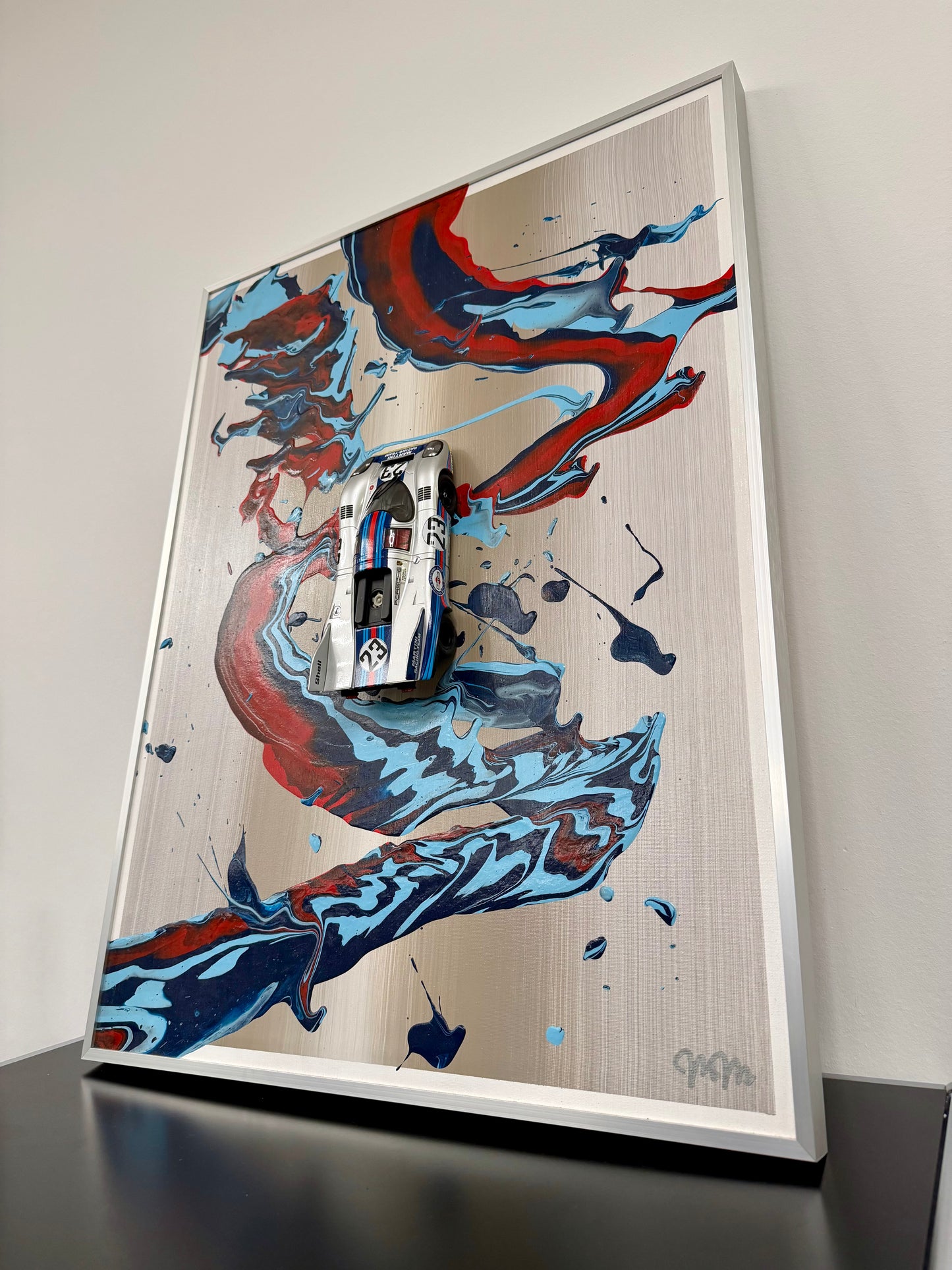 ArtCar Porsche 917K Martini 60cmx80cm