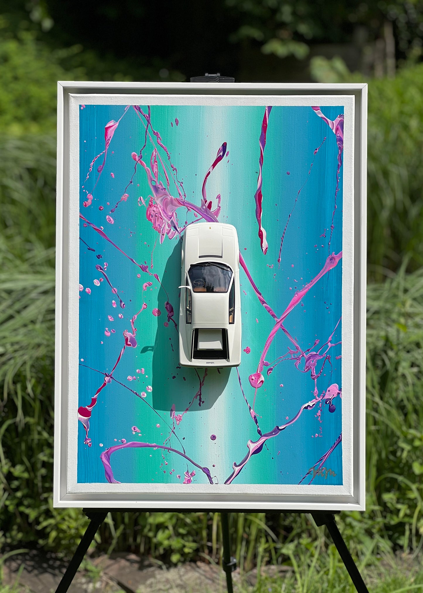 ArtCar auf Leinwand - Miami Vice Edition
