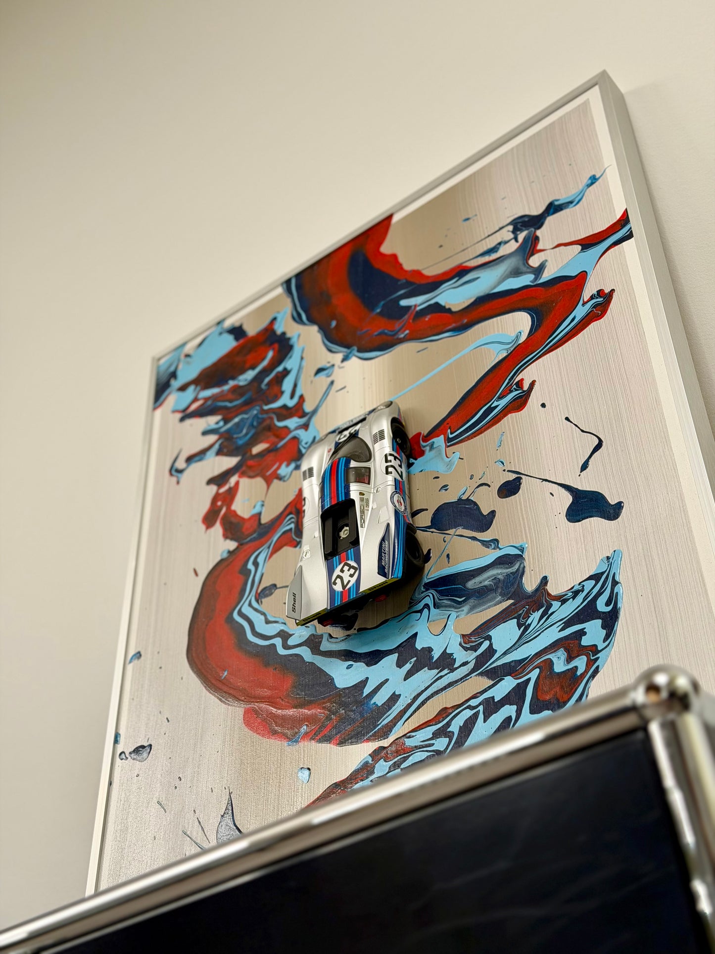 ArtCar Porsche 917K Martini 60cmx80cm