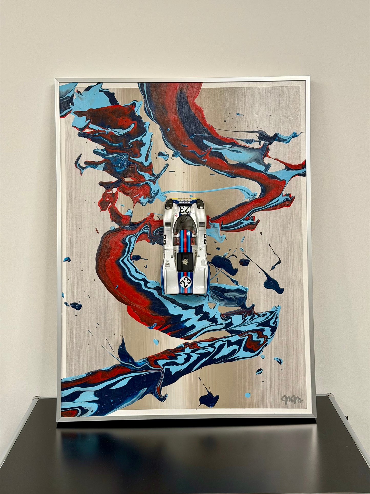 ArtCar Porsche 917K Martini 60cmx80cm