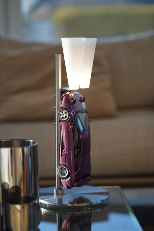 ArtCar-Lampe Lamborghini Diablo Viola - SIGNATURE LABEL