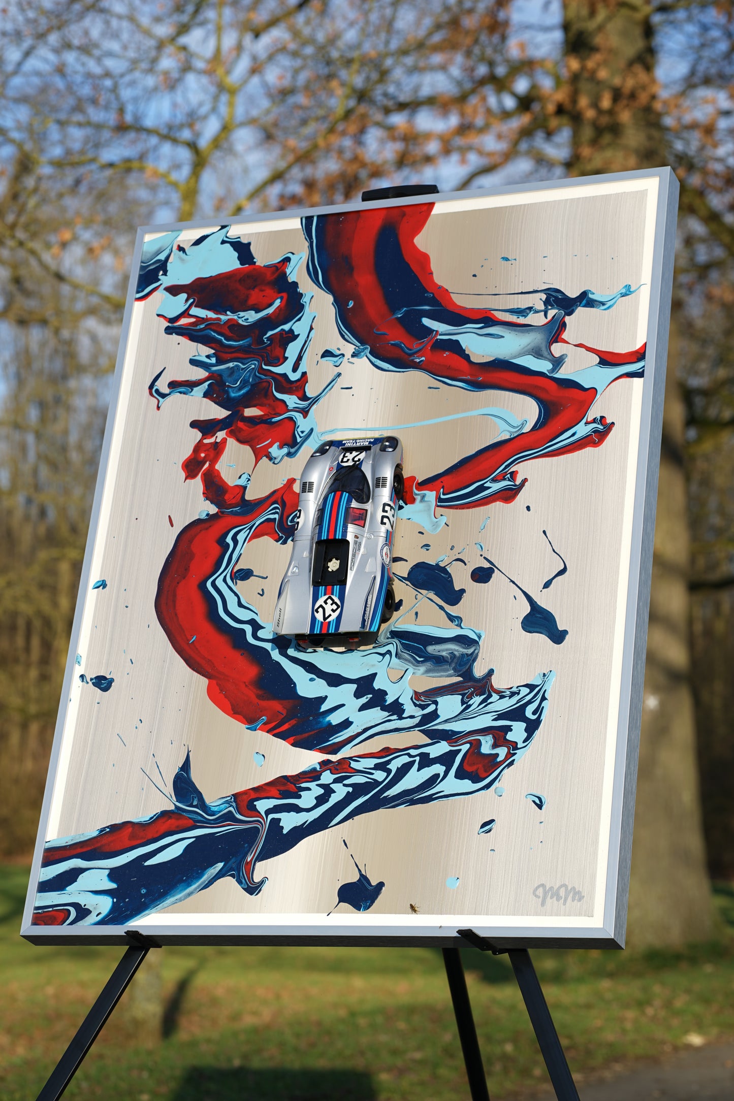 ArtCar Porsche 917K Martini 60cmx80cm