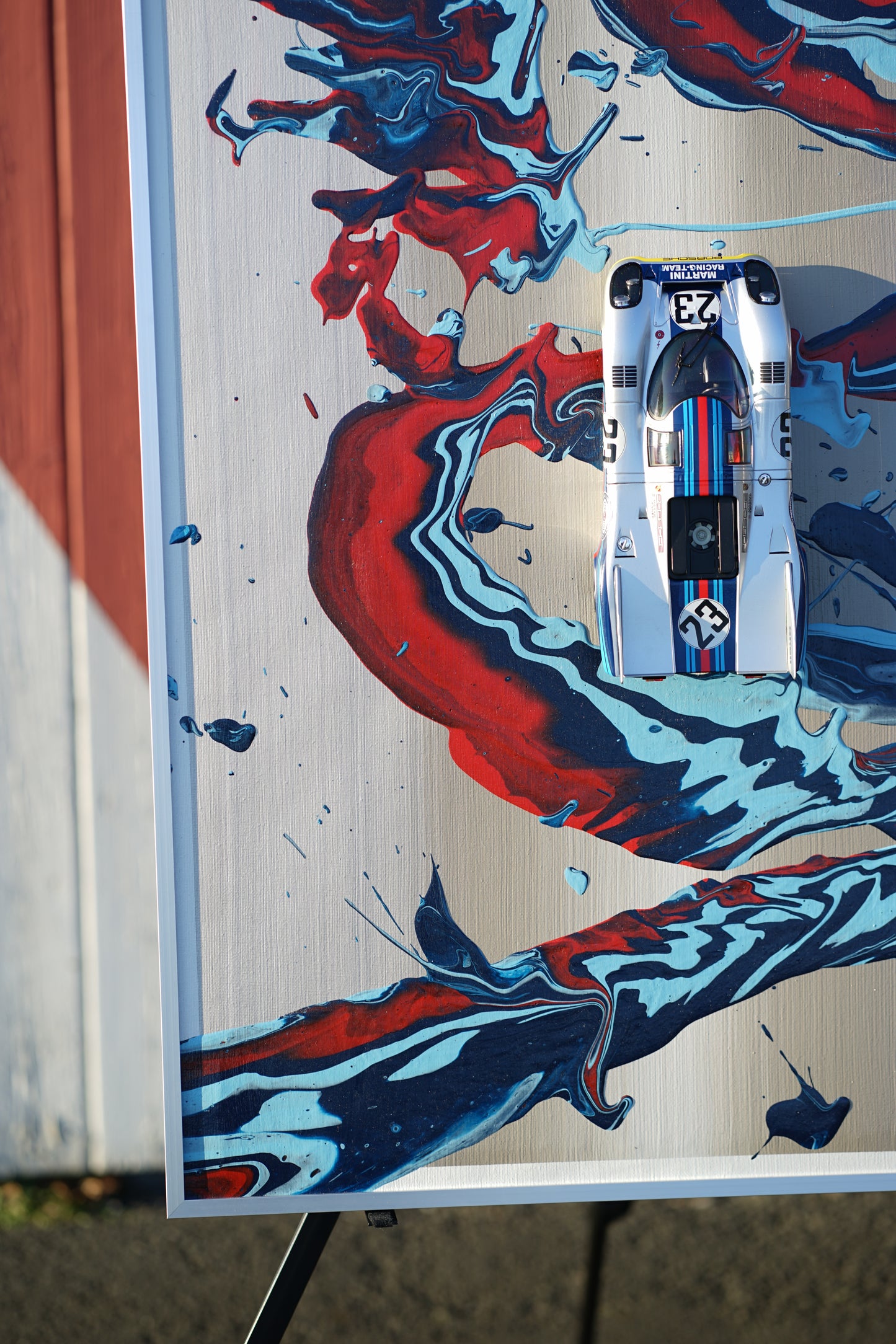 ArtCar Porsche 917K Martini 60cmx80cm
