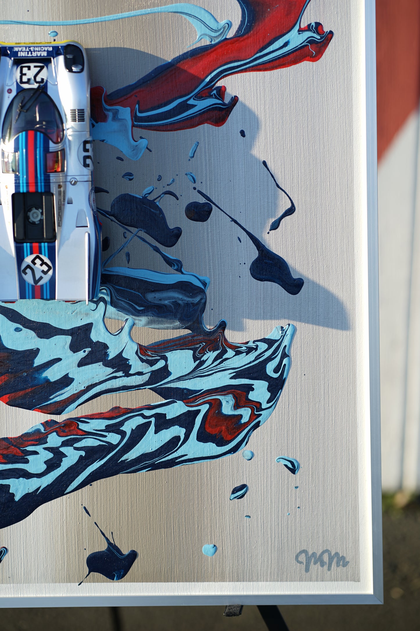 ArtCar Porsche 917K Martini 60cmx80cm