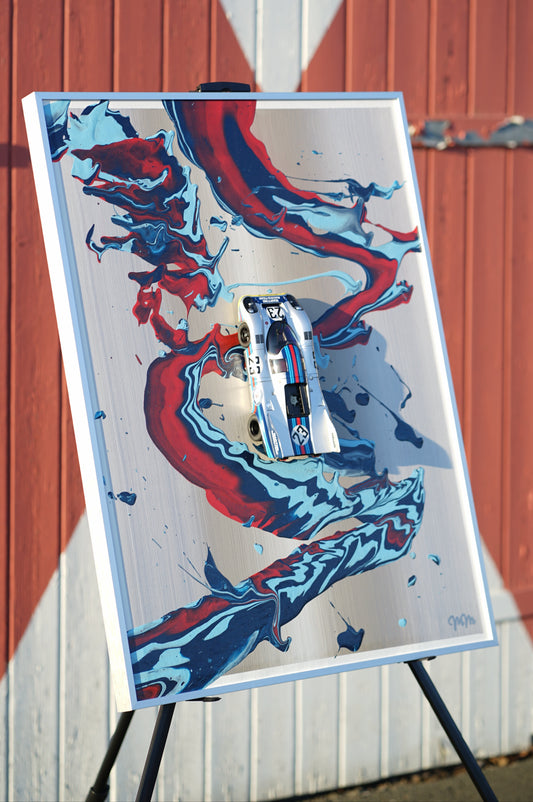 ArtCar Porsche 917K Martini 60cmx80cm