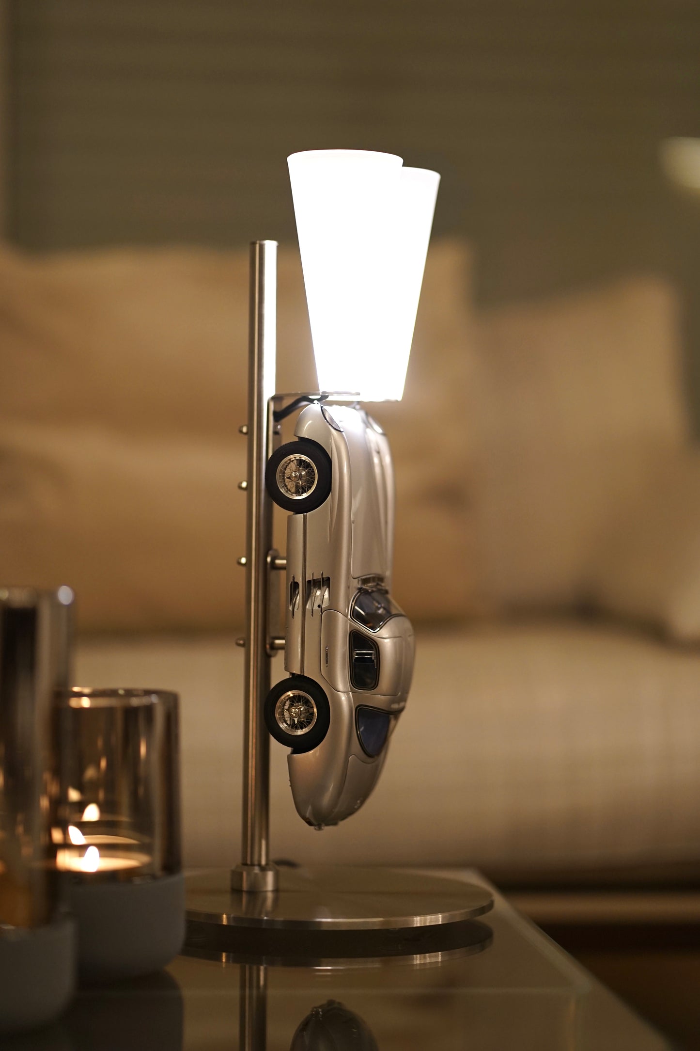 ArtCar Lampe Mercedes 300SLR Uhlenhaut Coupe - SIGNATURE LABEL