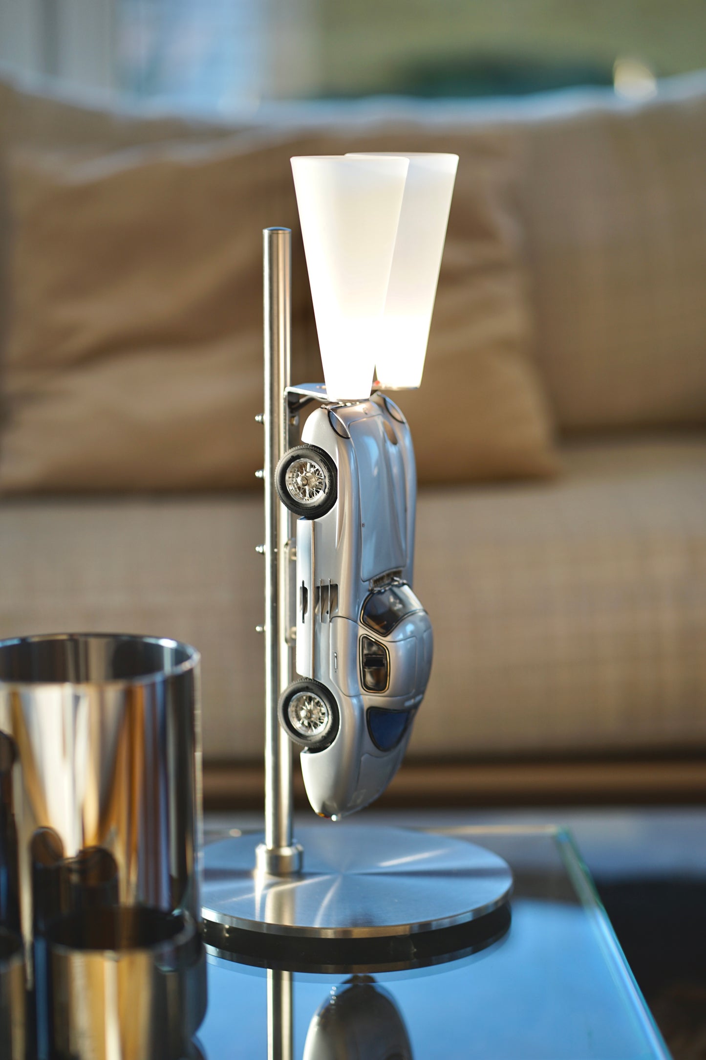 ArtCar Lampe Mercedes 300SLR Uhlenhaut Coupe - SIGNATURE LABEL